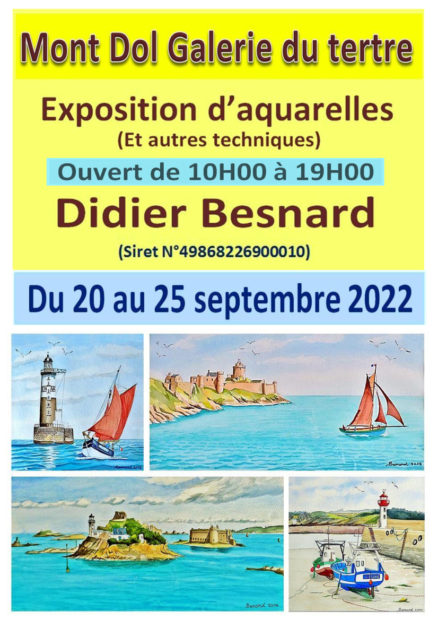 Exposition d&rsquo;Aquarelles Didier BESNARD