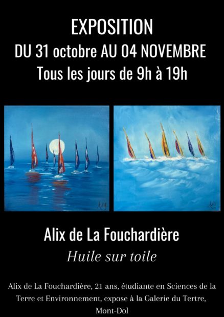 Alix De La Fouchardière exposition de peinture